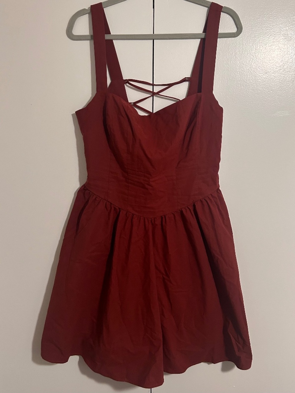 Free People Basque Waist Mini Dress